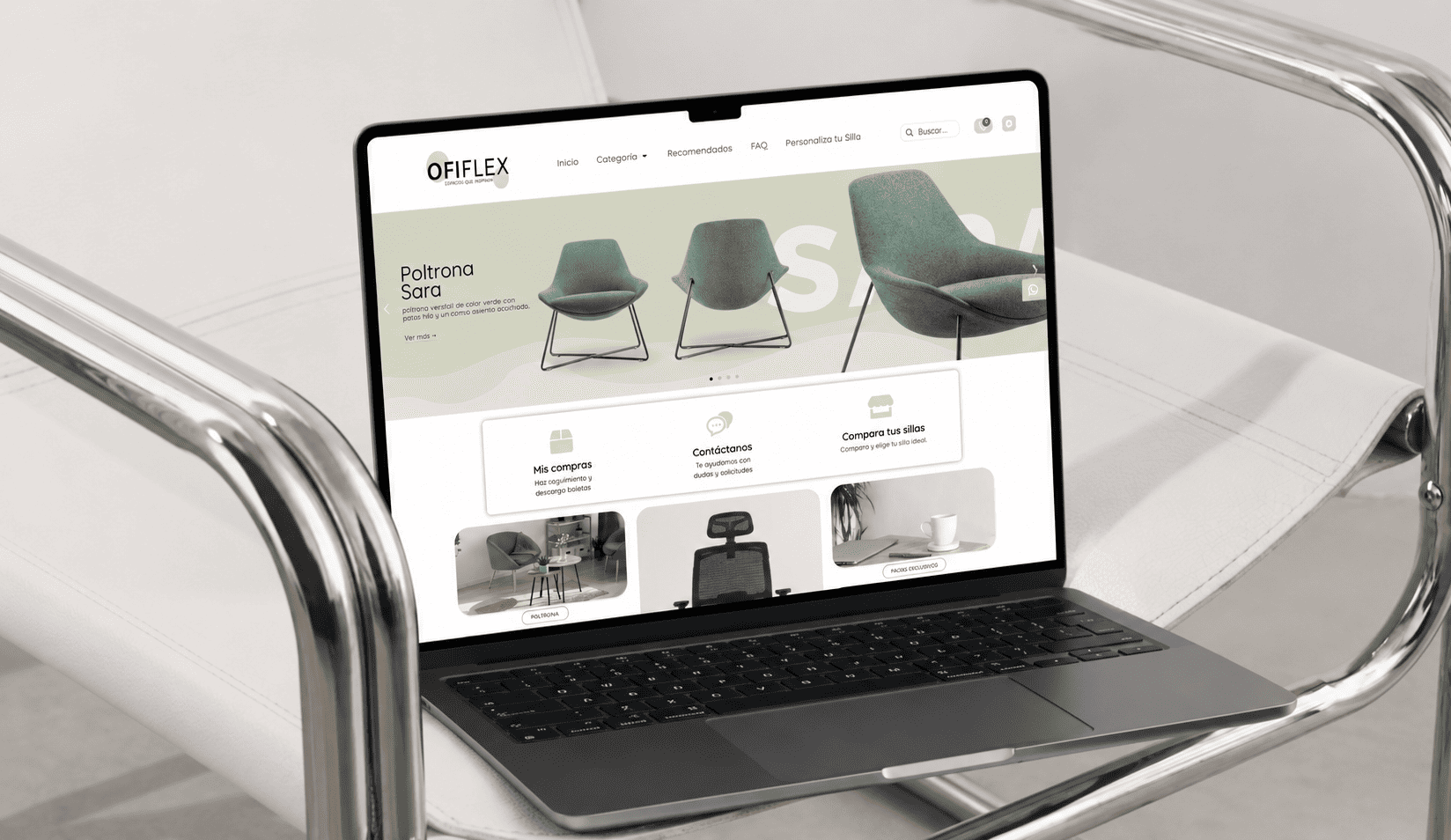 Mockup branding Los Sabinos en carpeta