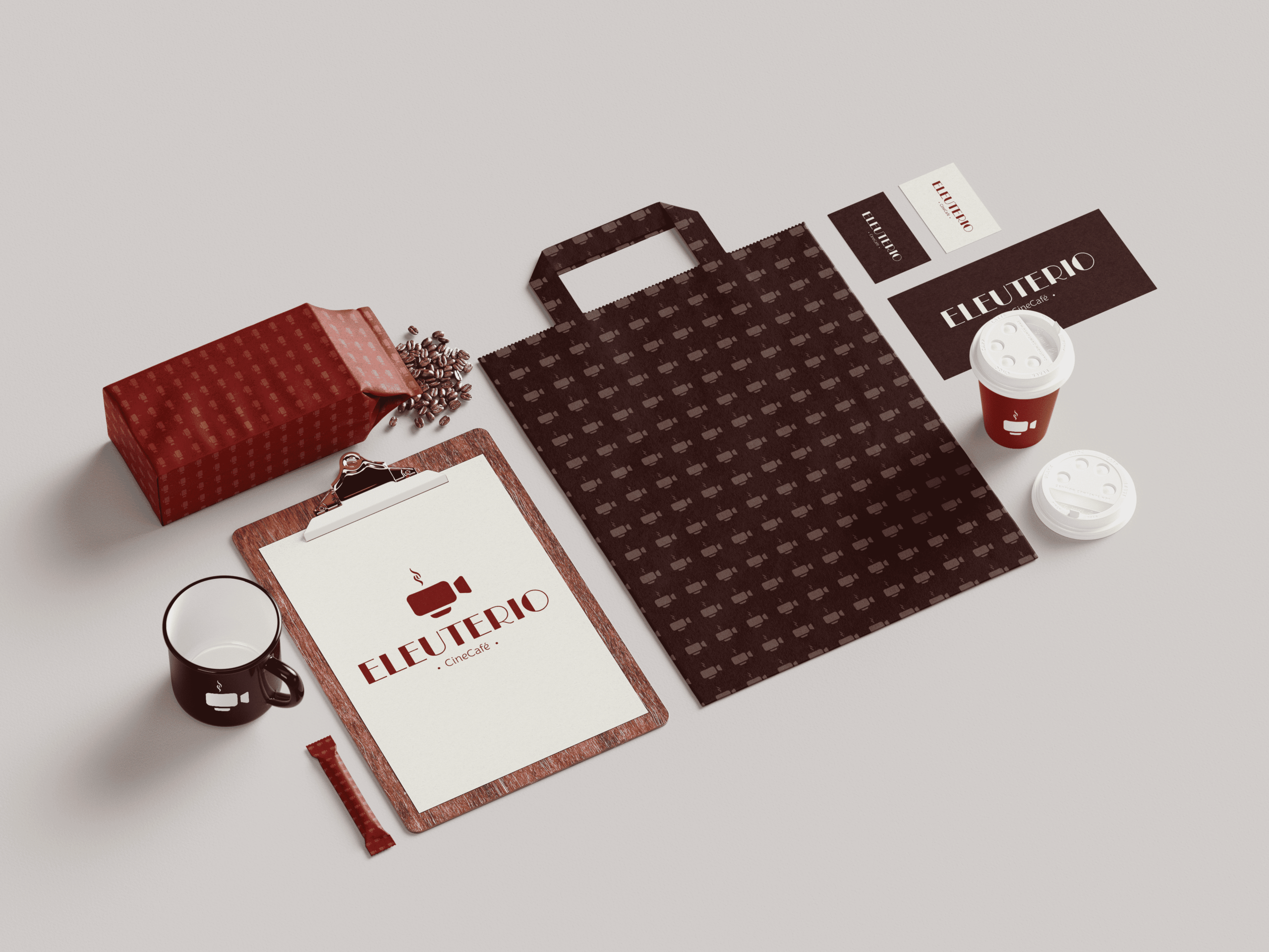 Mockup branding Los Sabinos en carpeta